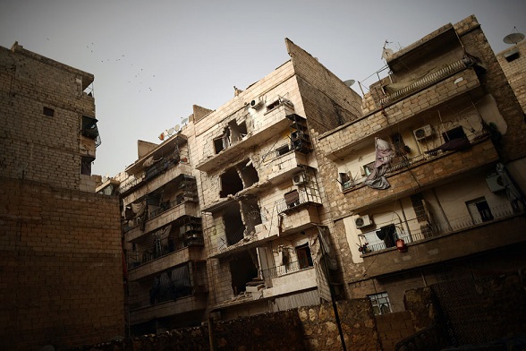 Aleppo, 8 aprile 2013 (DIMITAR DILKOFF/AFP/Getty Images)