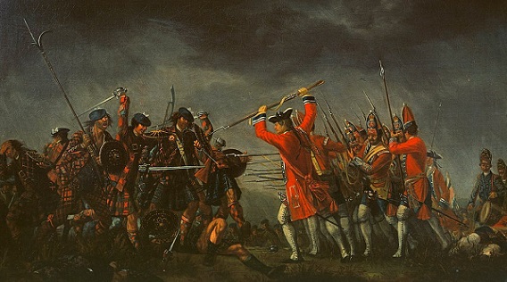 Il dipinto ricorda la battaglia di Culloden del 1746